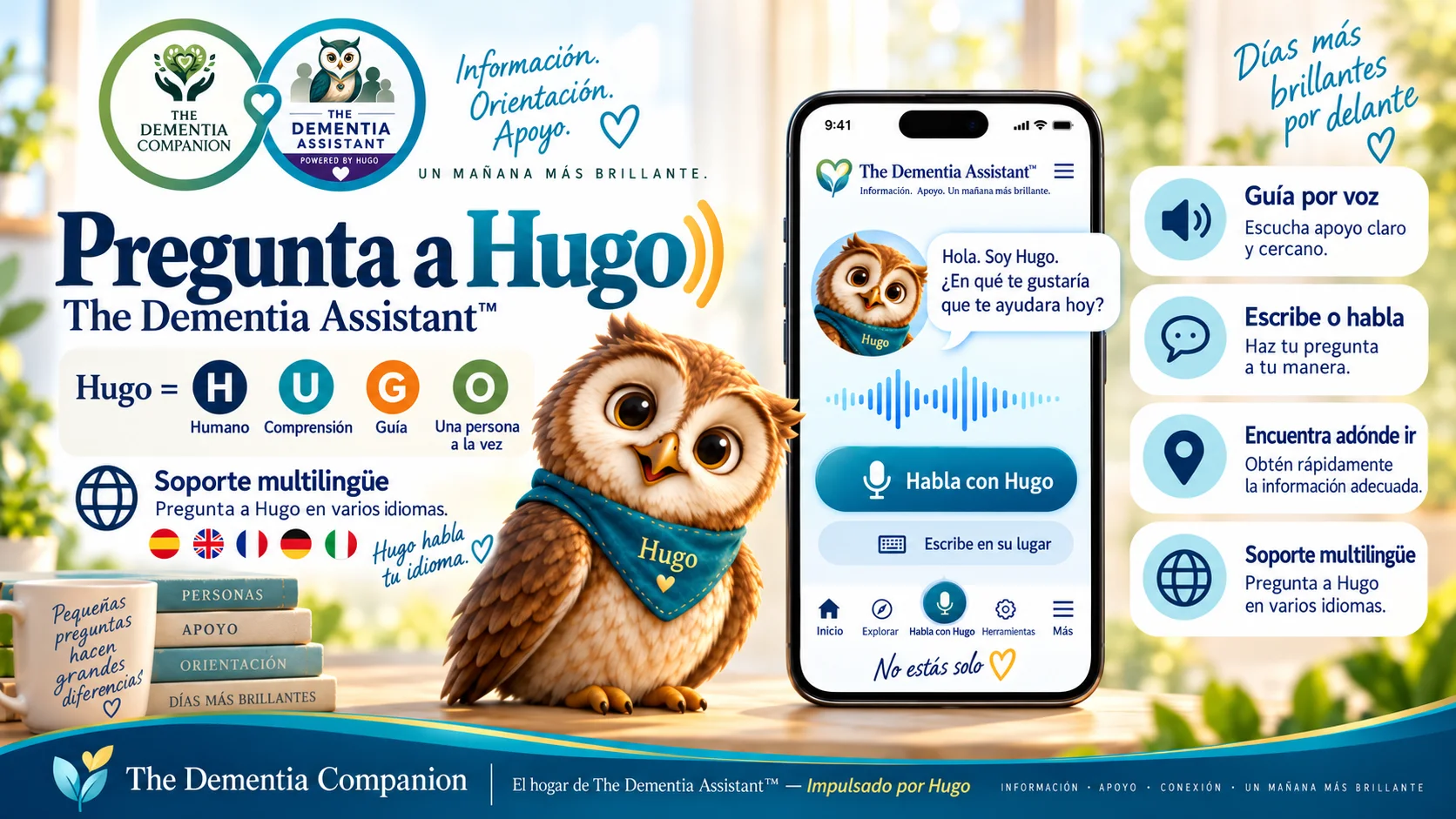 Hable con Hugo. Escuche a Hugo.