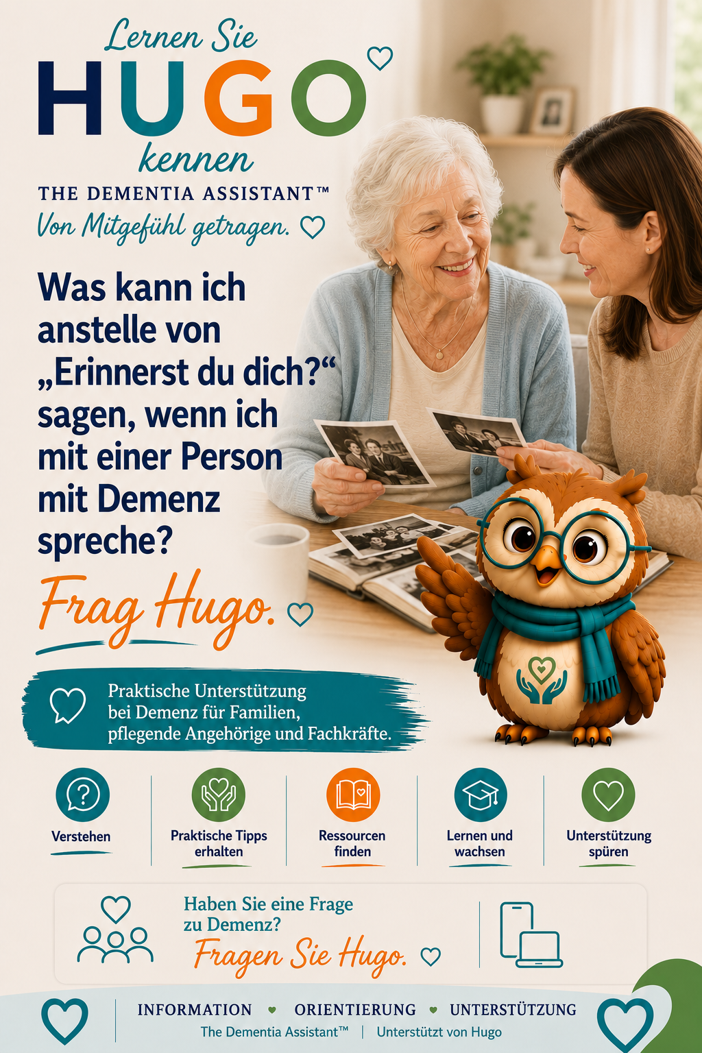 Was kann ich statt „Erinnerst du dich?“ sagen. wenn ich mit jemandem spreche, der an Demenz leidet? — Ask Hugo