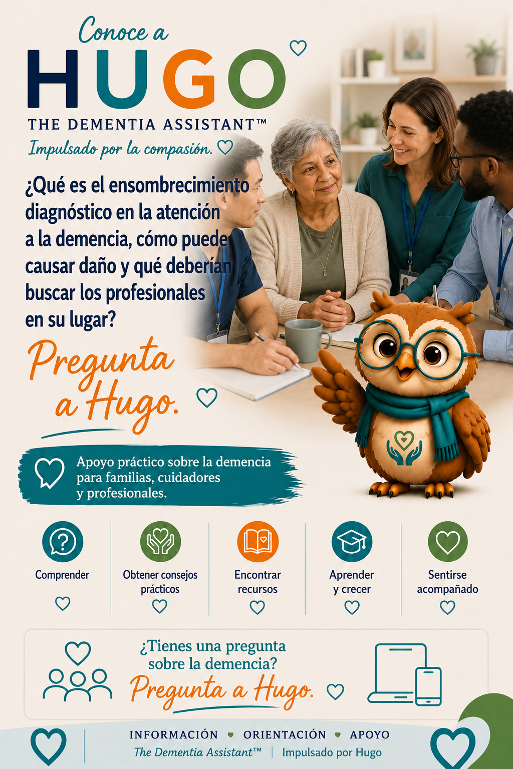 ¿Qué es el ensombrecimiento diagnóstico en la atención de la demencia, cómo puede causar daño y qué deberían buscar los profesionales en su lugar? — Ask Hugo