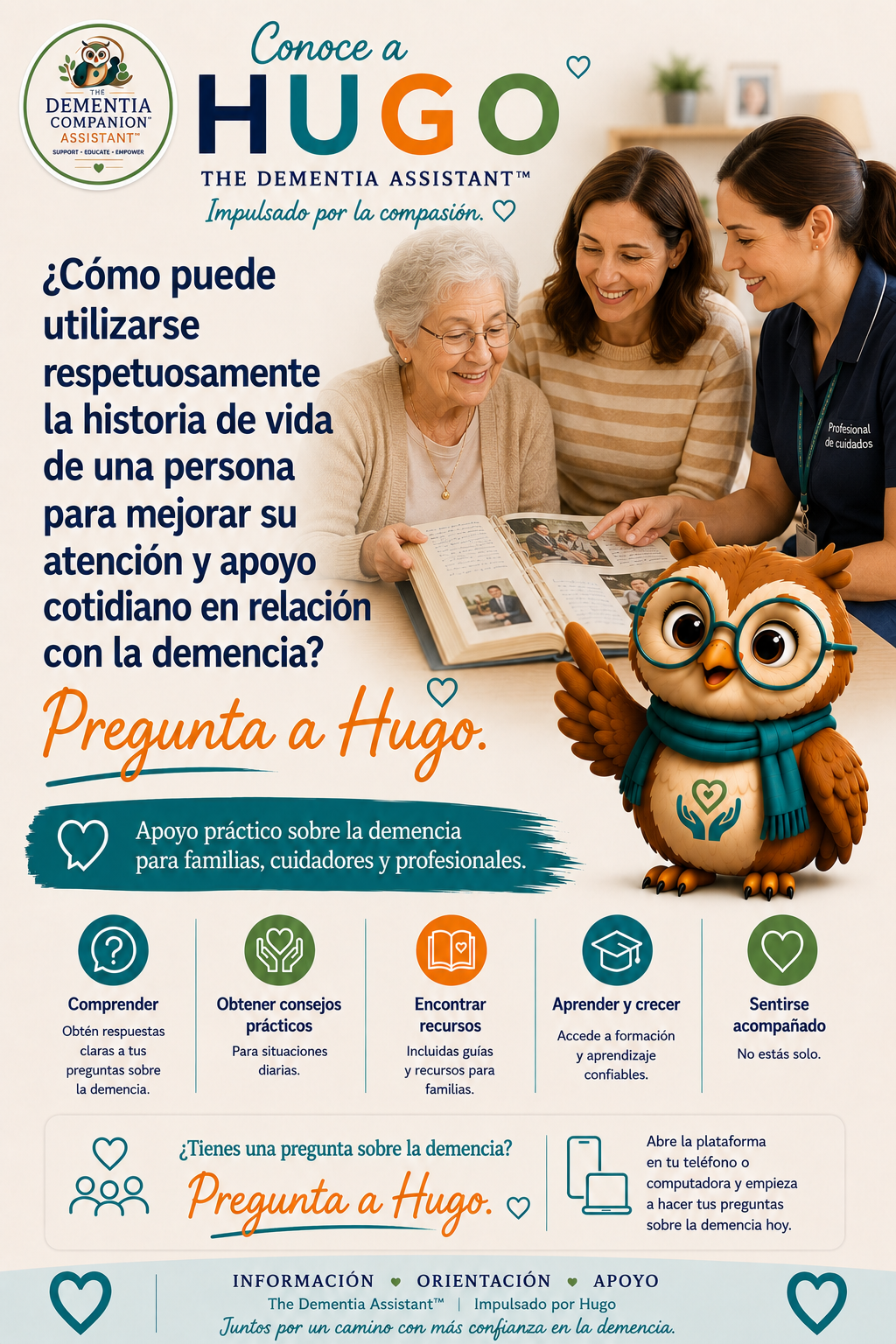 ¿Cómo se puede utilizar respetuosamente la historia de vida de una persona para mejorar la atención y el apoyo diario a la demencia? — Ask Hugo