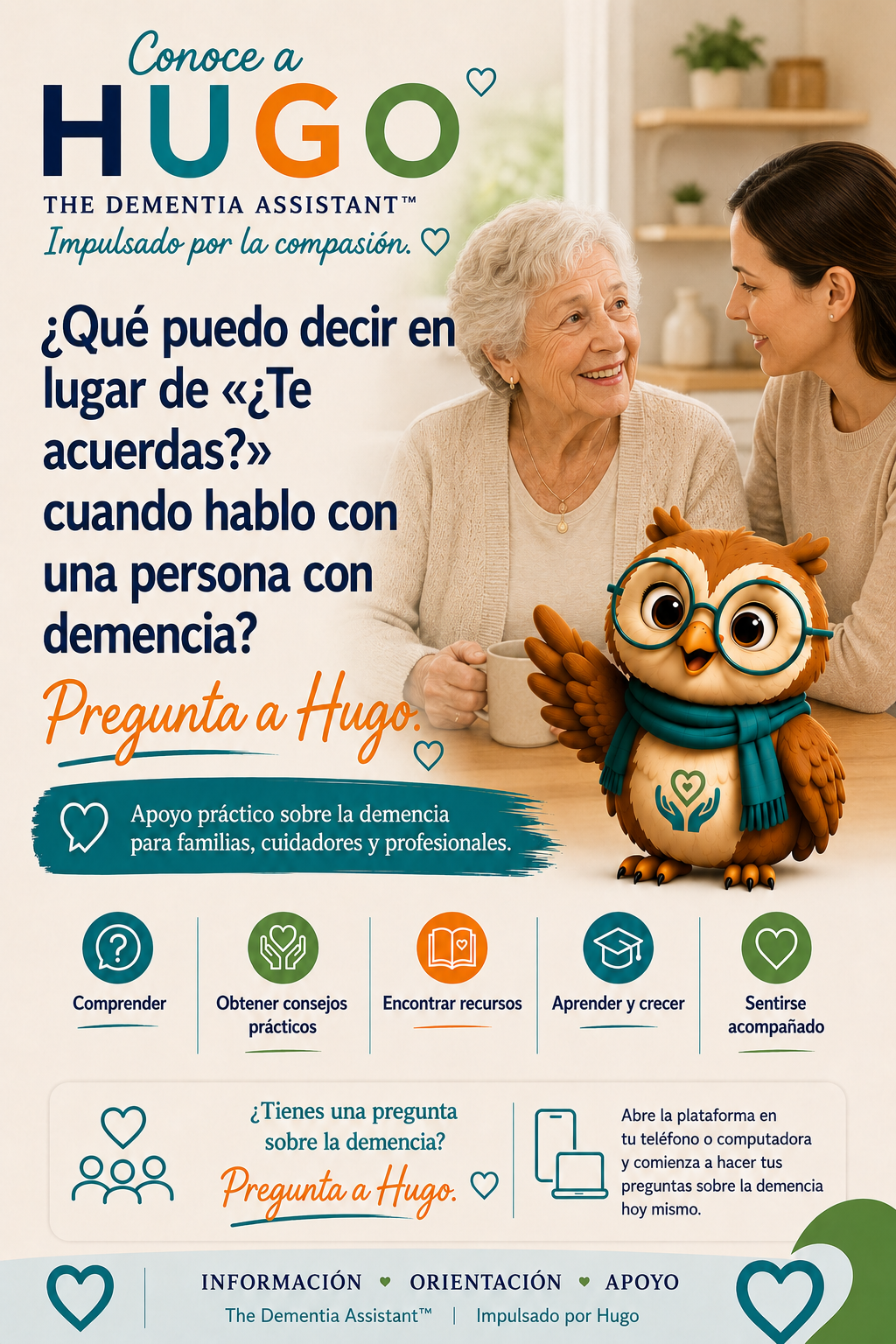 ¿Qué puedo decir en lugar de "¿Te acuerdas?" cuando hablo con alguien que tiene demencia? — Ask Hugo