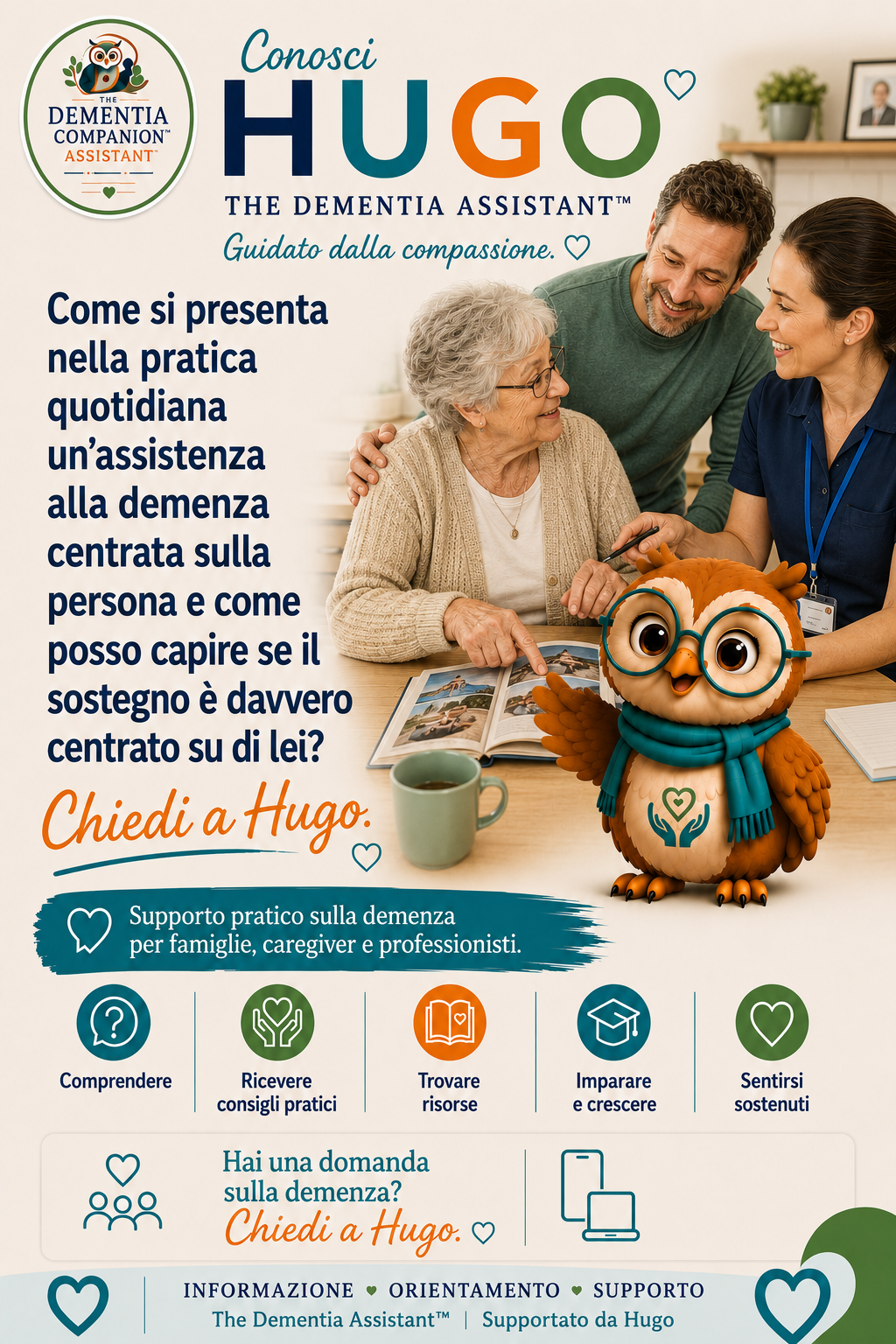 Che aspetto ha l’assistenza alla demenza centrata sulla persona nella pratica quotidiana e come posso sapere se il supporto è veramente centrato sulla persona? — Ask Hugo