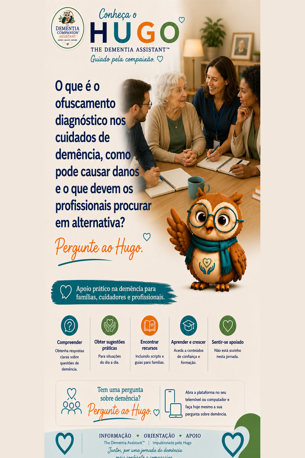 O que é que o diagnóstico ofusca o tratamento da demência, como pode causar danos e o que os profissionais devem procurar? — Ask Hugo