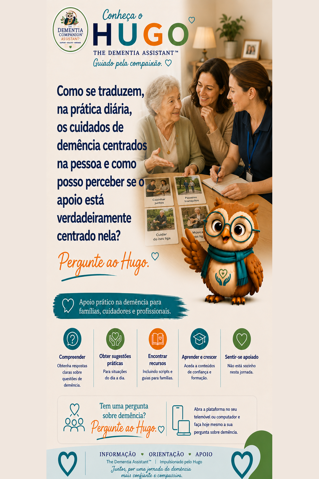 Como é o cuidado da demência centrado na pessoa na prática diária e como posso saber se o apoio está realmente centrado na pessoa? — Ask Hugo