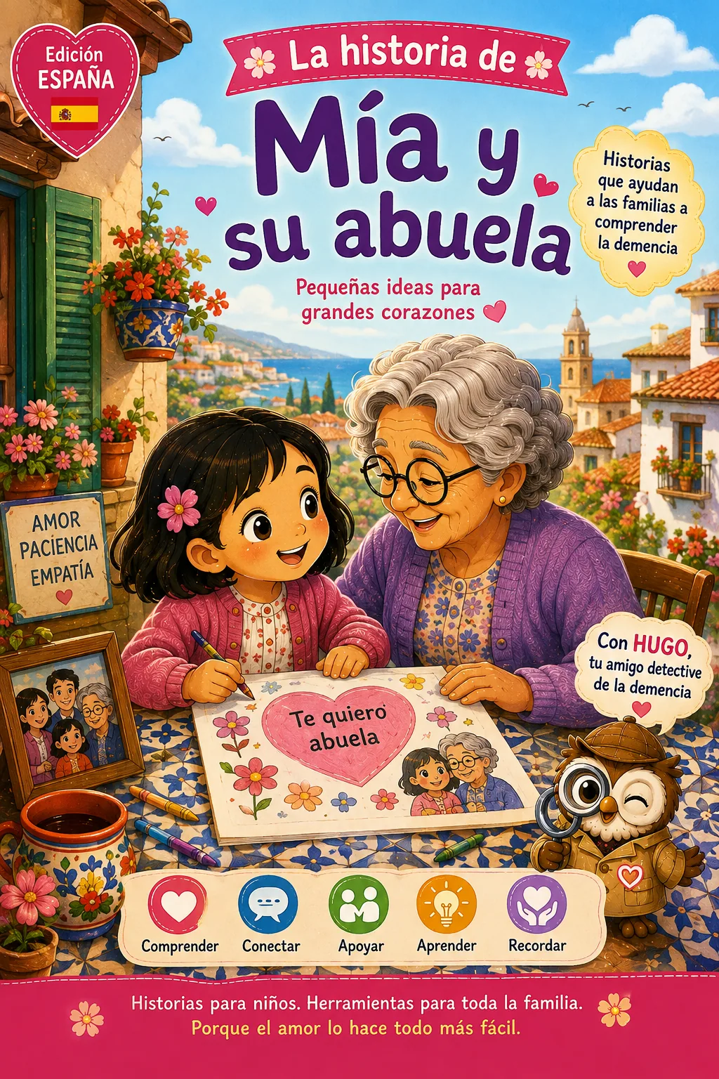 La historia de Mía y su abuela Español storybook cover